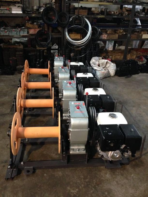 5 Ton Gas Powered Winch Honda Gasoline Engine 13HP For Cable Pulling