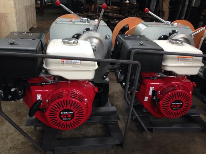 5 Ton Gas Powered Winch Honda Gasoline Engine 13HP For Cable Pulling