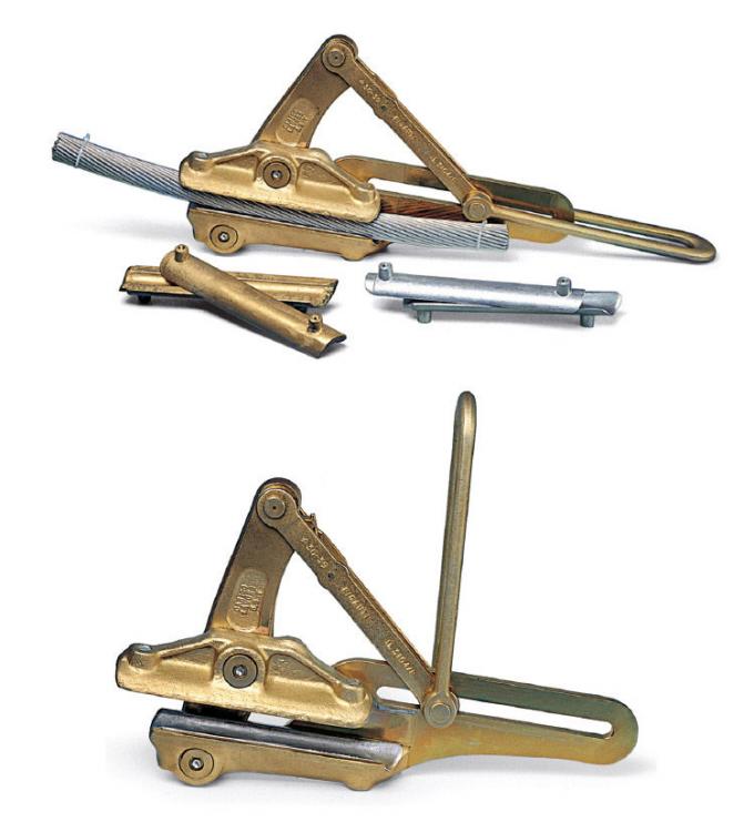 Aluminum Alloy Conductor Gripper Cable Pulling Clamp Self Gripping For