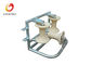 Corner Ground Cable Reel Roller Assembly Three Roller For Laying Cable