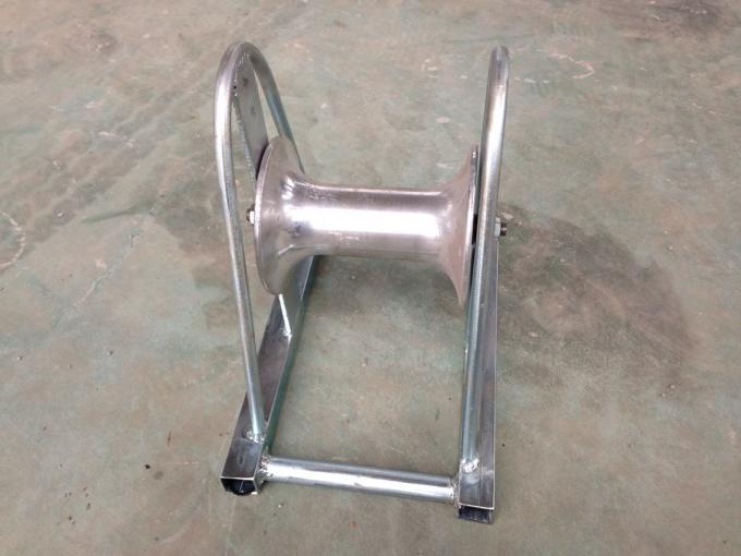 Straight Line Electrical Cable Roller Aluminum Wheel Galvanized φ140x160mm