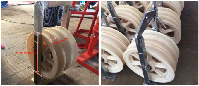 Nylon String Power Cable Pulling Pulley Block Wire Drawing Cable Guide ...