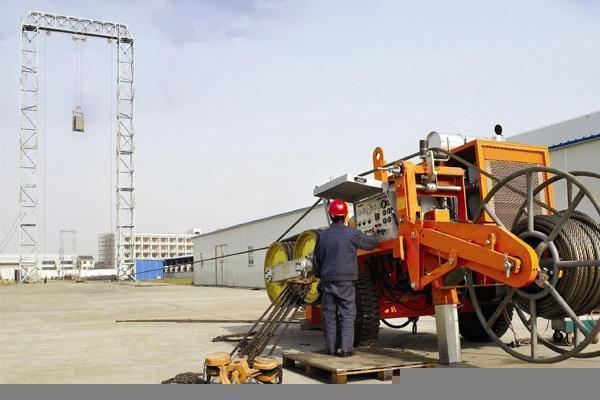 Iso Stringing Pulling Machine Equipment Hydraulic Conductor Puller 400KN