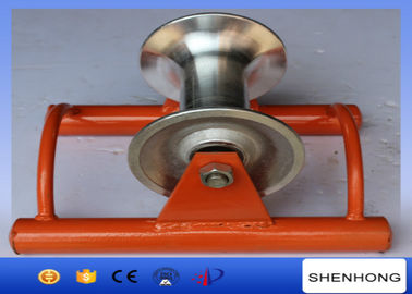 Abrasion Resistant Cable Pulling Pulley Lightweight Ground Cable Pulling Rollers