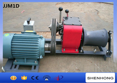 Fast Speed Belt Driven Electric Cable Winch Puller 2.2KW Rated Load For Tower Erection