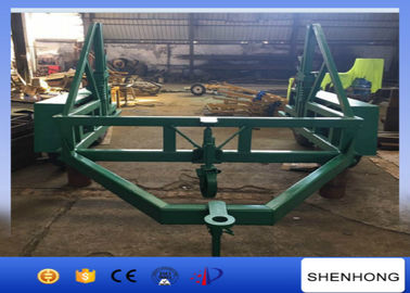 ISO 12 Ton Cable Reel Trailer Cable Carriage Vehicle With 120mm Axis Bar