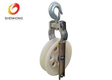 Single Sheave Wire Rope Cable Pulling Pulley Block Stringing Block For Power Cable
