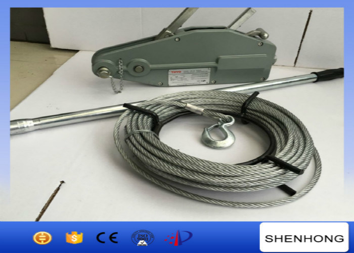 Robust Tirfor Hoist 5.4 Ton Tirfor Winch Manual With 20 Meter Steel