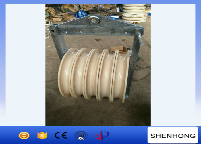 Four Bundled Conductors Stringing Rope Drive Pulley Side Sheave