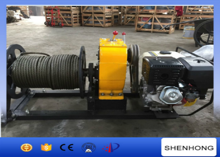 5 Ton HONDA Gas Engine Powered Winch Wire Rope Winch For Power Construction