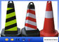 Safety Overhead Line Construction Tools Red PVC Traffic Cones With Reflective Tape